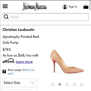 Authentic Christian louboutin selling as is